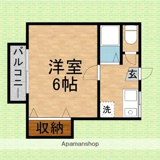 サンチェリー【102号室】の間取り