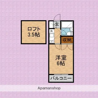 リエス川越岸町【2階】の間取り