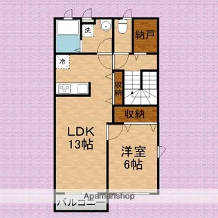 モン・サン・ミシェル【B-201号室】の間取り
