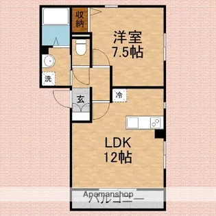 ハートフルヒルズ【3階】の間取り