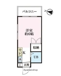 上福岡グリーンハイツ【3階】の間取り