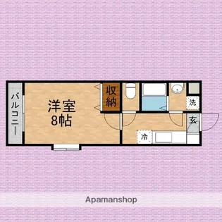 アンビエンテ【201号室】の間取り