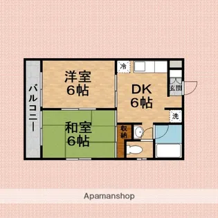 ロキシー・アレヌール志木【301号室】の間取り