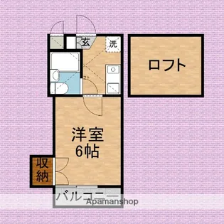 ハイツイナガキ【1階】の間取り