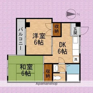 ラフィーネアラン【3階】の間取り