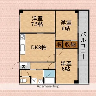 レスポワール志木【3階】の間取り