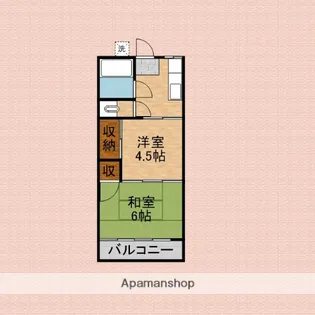 栄ハイツ【1階】の間取り
