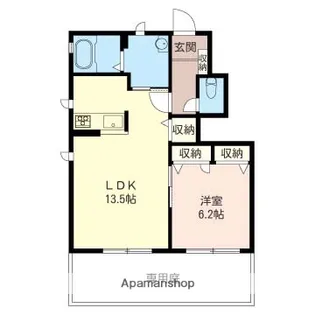 シャーメゾンいづみ【1階】の間取り