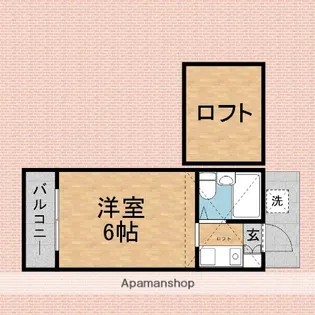 藤間コーポ【105号室】の間取り