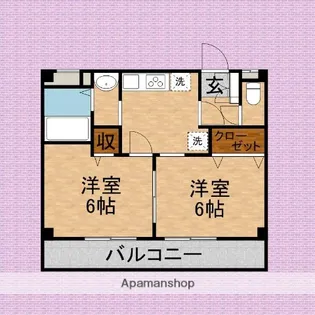 コーポクレイン【3階】の間取り