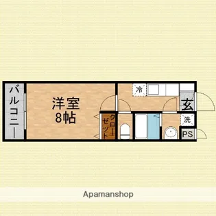 レジデンススクエア【307号室】の間取り