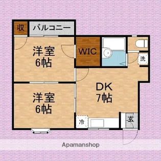 グリーンウッド【103号室】の間取り