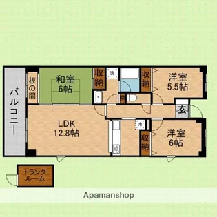 チェスナットガーデン【501号室】の間取り