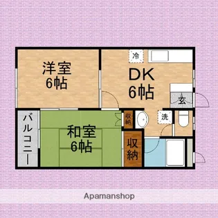クレセント富士見【205号室】の間取り