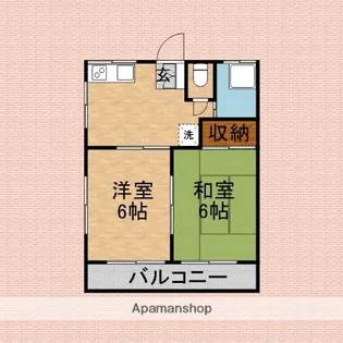 サンハイツ関口【2階】の間取り