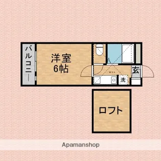 サンローゼン【105号室】の間取り