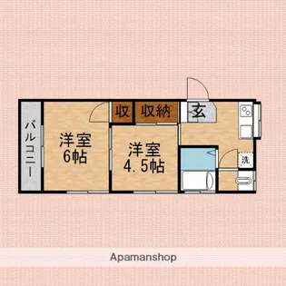 コーポ川上【2階】の間取り