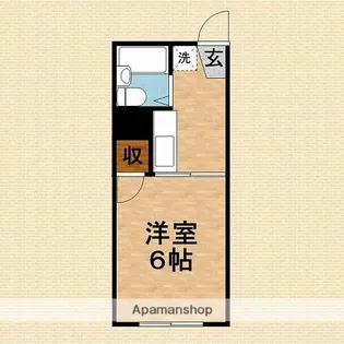 ハイツたちばな【102号室】の間取り