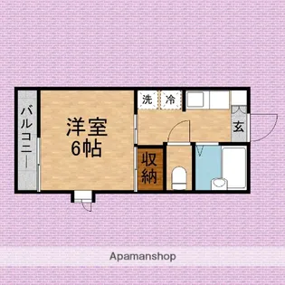 アイビーコーポ【1階】の間取り