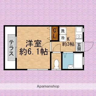 第1東和ハウス【1階】の間取り