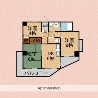 レジデンス志木(分譲)【3階】の間取り