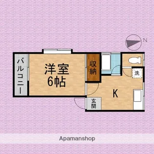 グリーンハイト【2階】の間取り