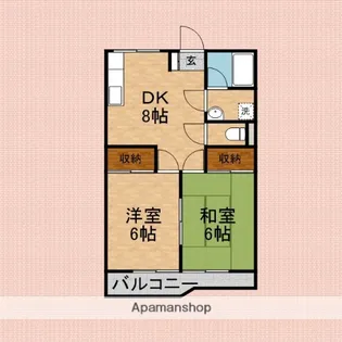 サンライズ志木【2階】の間取り