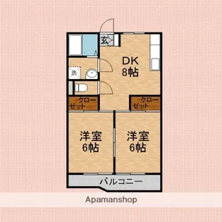 サンライズ志木【3階】の間取り