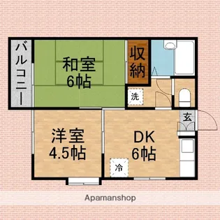 サンウィンザ【2階】の間取り