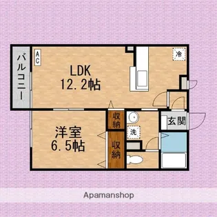 コンフォート並木西【1階】の間取り