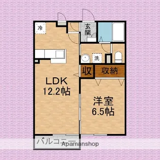 コンフォート並木西【2階】の間取り
