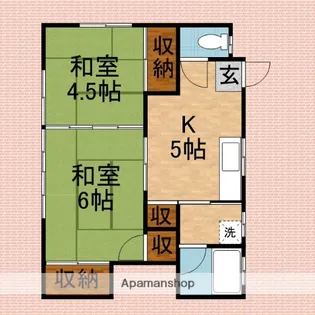 小松ハイツ【2階】の間取り