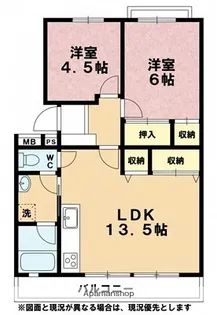 オークヒル【3階】の間取り