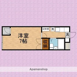 モンテローザEW【103号室】の間取り