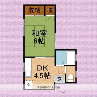 第二星野ハイツ【1階】の間取り