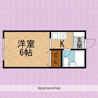 MKハイツⅡ【2階】の間取り