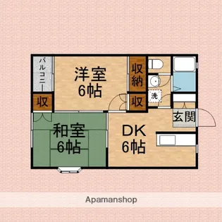 フラワーパレス【103号室】の間取り