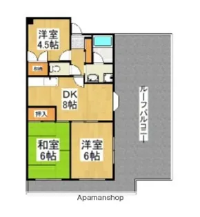 ウイング朝霞台【4階】の間取り
