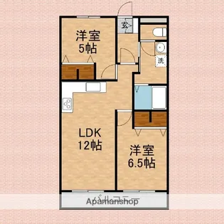 サンフォレスト【402号室】の間取り