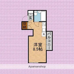 セレネ三原【2階】の間取り