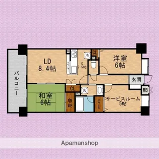 レーベンハイム朝霞ヒルズ【3階】の間取り