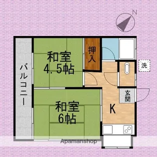 第一コーポ新河岸【1階】の間取り