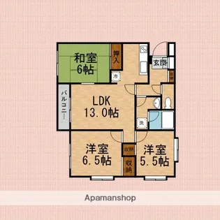 レジデンスふじみ野3【2階】の間取り