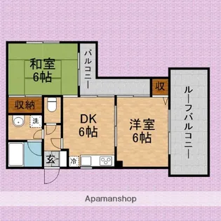 KM−みずほ台【401号室】の間取り