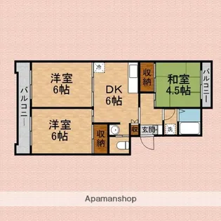 サンロワール川越【502号室】の間取り