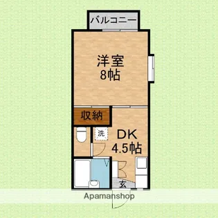 リヴレーヌ弐番館【2階】の間取り