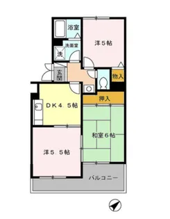 ニュースターフィールド【3階】の間取り