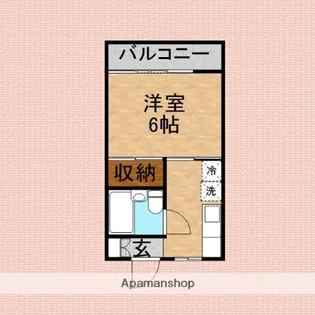 コーポ木下【203号室】の間取り