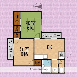 フェリス松本志木【302号室】の間取り