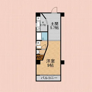 DIMENSION−5【B201号室】の間取り